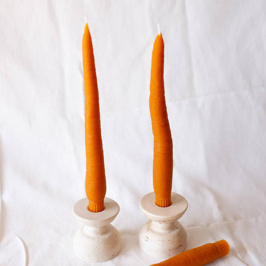 Carrot Taper Candles by Happy Organics
