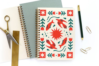 Folk Flower Notebook by Middle Dune