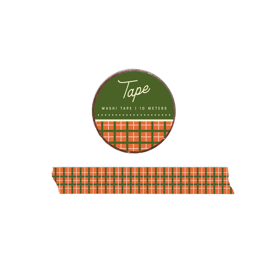 Plaid Washi Tape in Monarch by Ruff House Print Shop