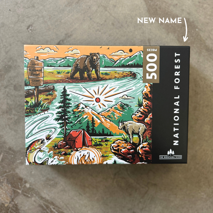 National Forest Puzzle - 500 Pieces by The Montana Scene