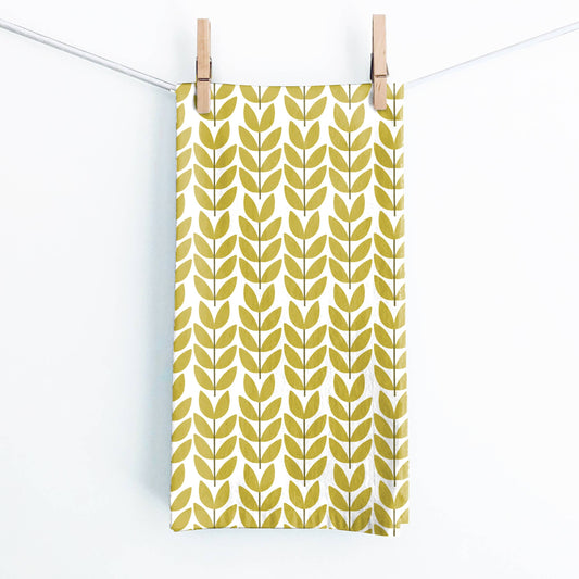 Trigg Leaf Tea Towel by Juniper Blue