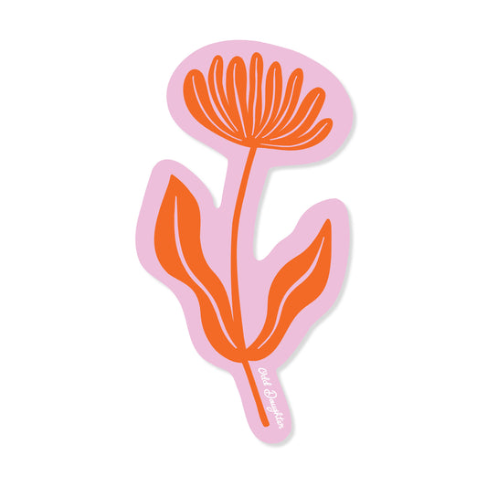 Red Flower Sticker by Odd Daughter Paper Co.