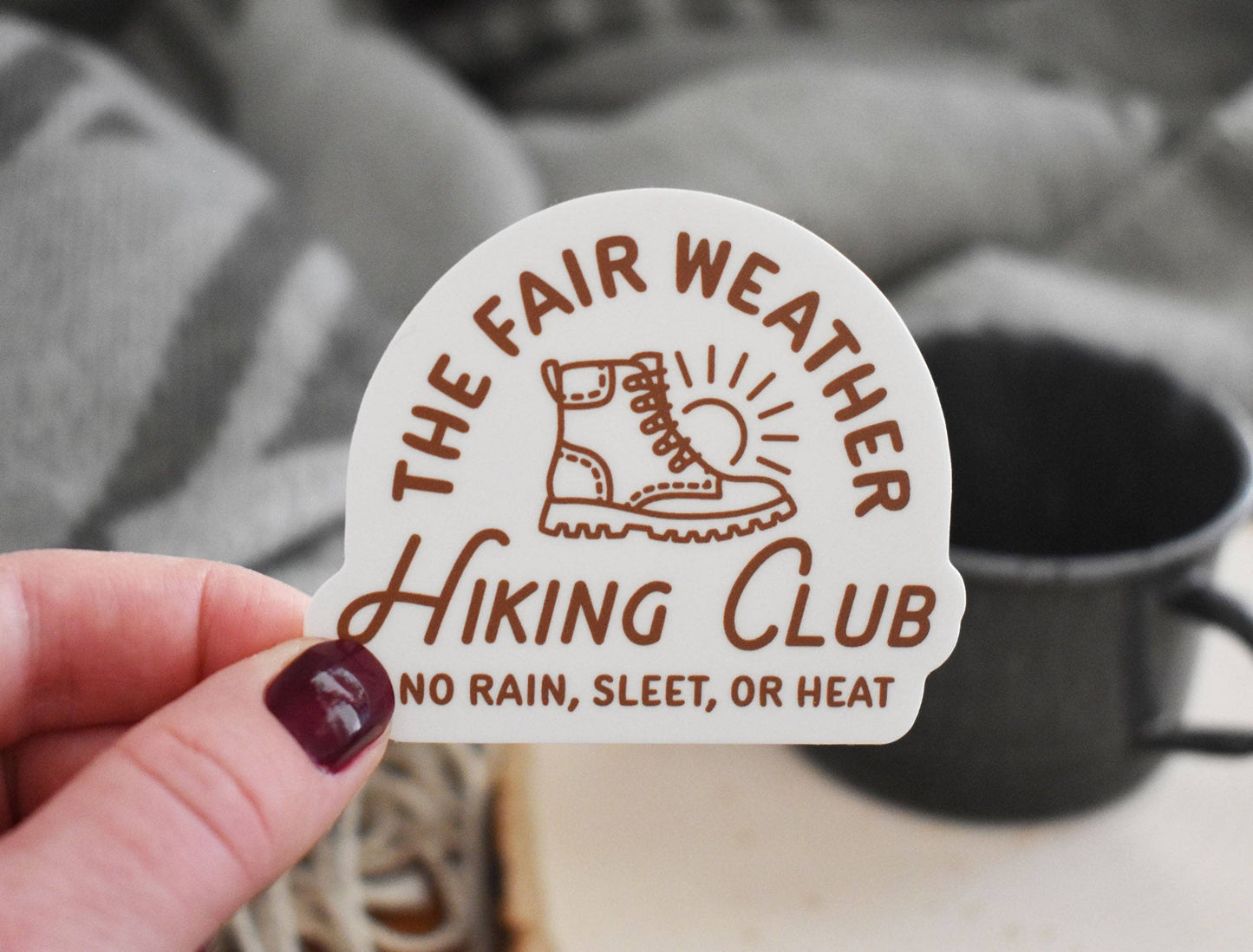 Hiking Club Sticker by Wild North Co.