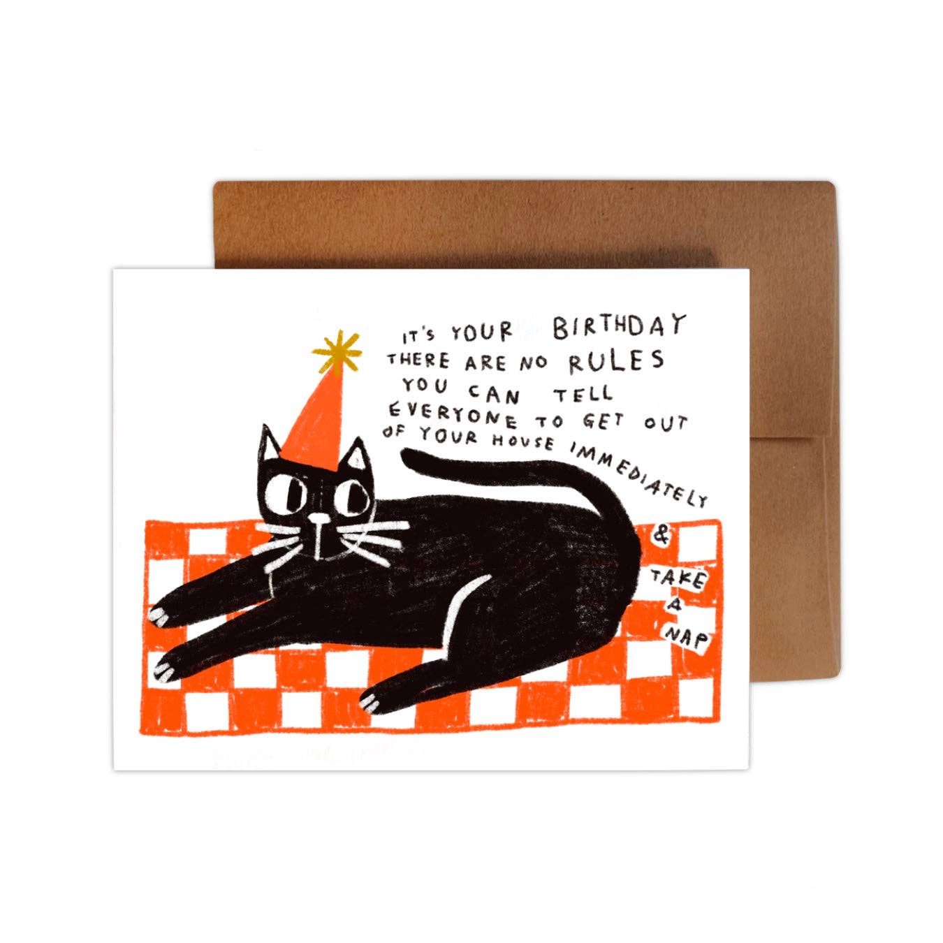 It's Your Birthday There are No Rules Birthday Card by Rani Ban