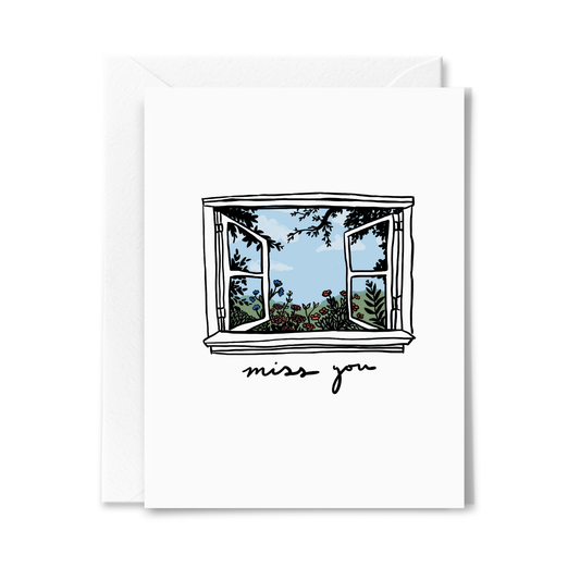 Miss You Window Card by Studio Conroy