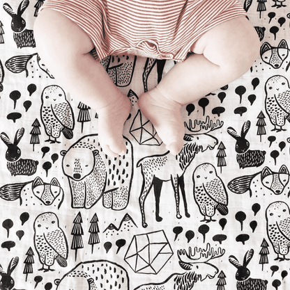 Organic Muslin Swaddle | Nordic by Wee Gallery