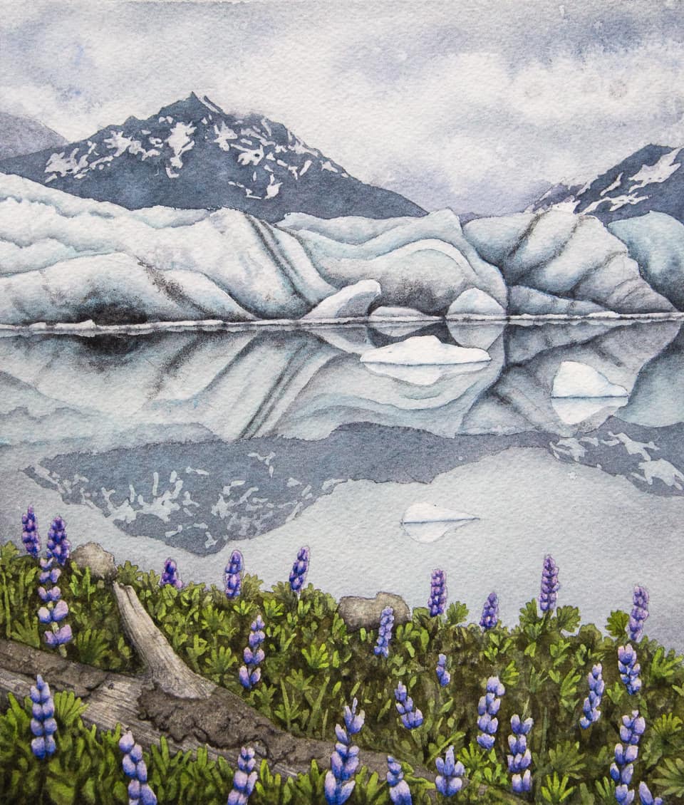 Sheridan Glacier 8x10 Print by Robin Farmer