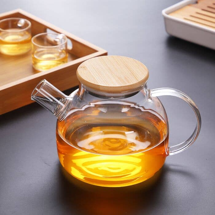 Glass + Cork Teapot