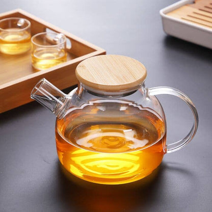 Glass + Cork Teapot