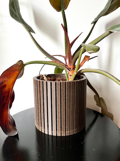 Nordic Plant Pot in Cedar | Large by Prairie City Printing Co.