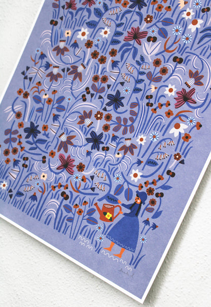 Blue Art 11x14 Print by Leah Duncan