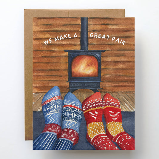 Great Pair Socks Card by Watercolor Wednesday