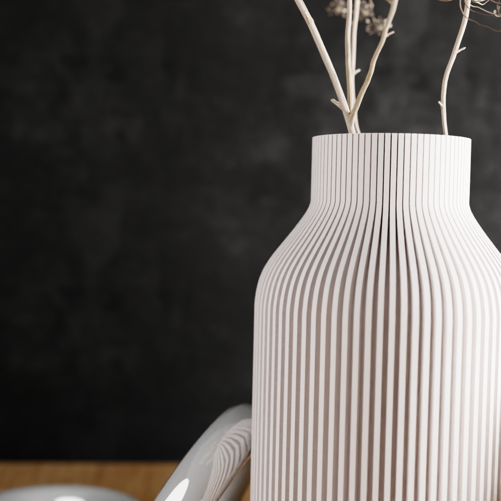 Bottle Vase | Muted White by Modernized Pottery