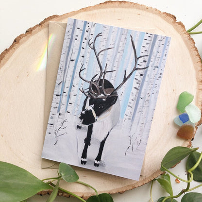 Ruby the Reindeer Card by Anya Toelle