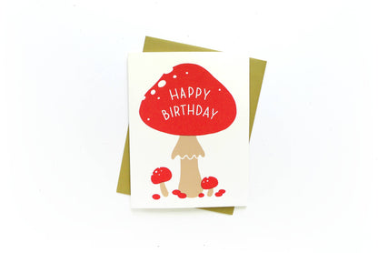 Birthday Mushroom Card by Middle Dune