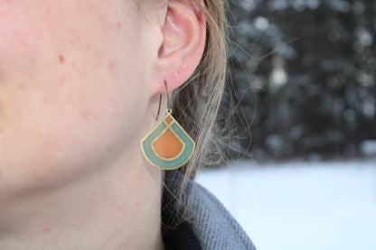 Pinnacle | Stained Glass Earrings by Wild Lupine Craftfolk