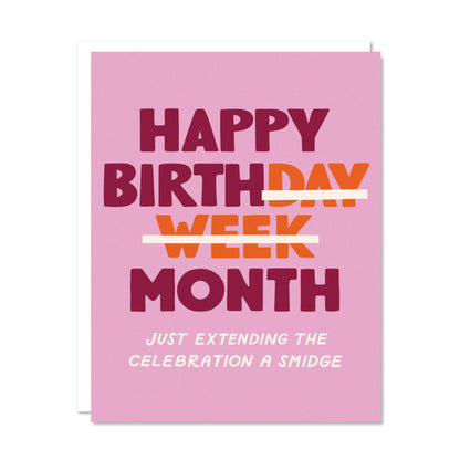 Birth Month Card by Odd Daughter Paper Co.