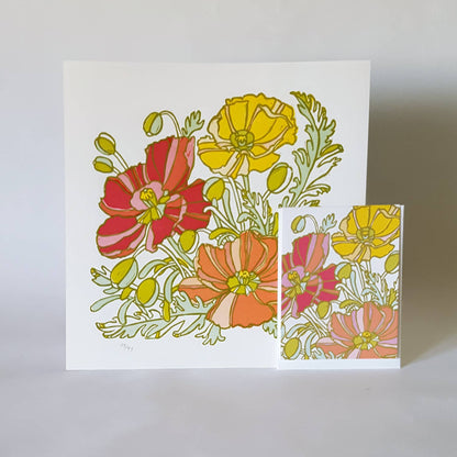 Icelandic Poppies Card by Little Green