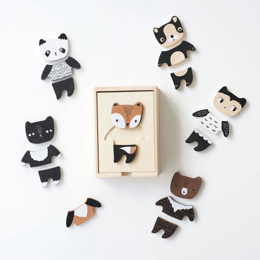 Mix + Match Animal Tiles Dress Up Game by Wee Gallery