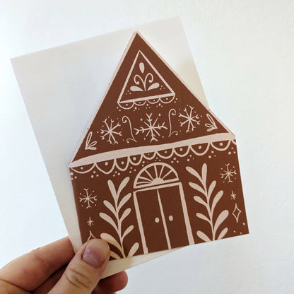 Gingerbread Houses | Set of Four Cards by Elizabeth Kirsteatter