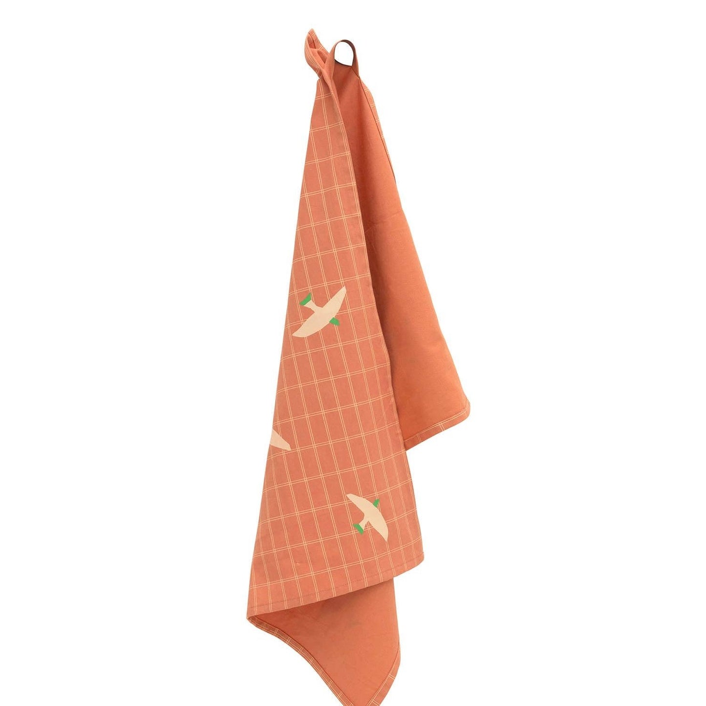 Birds in Flight Tea towel in Terra