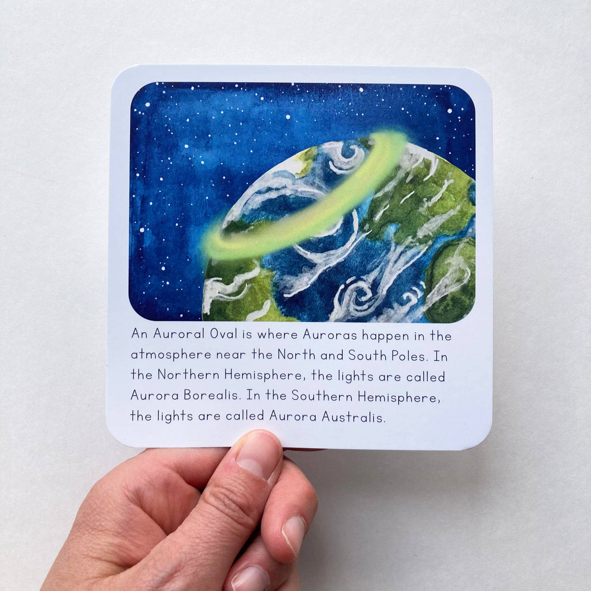 Northern Lights Learning Cards by Tiny Nest Studio