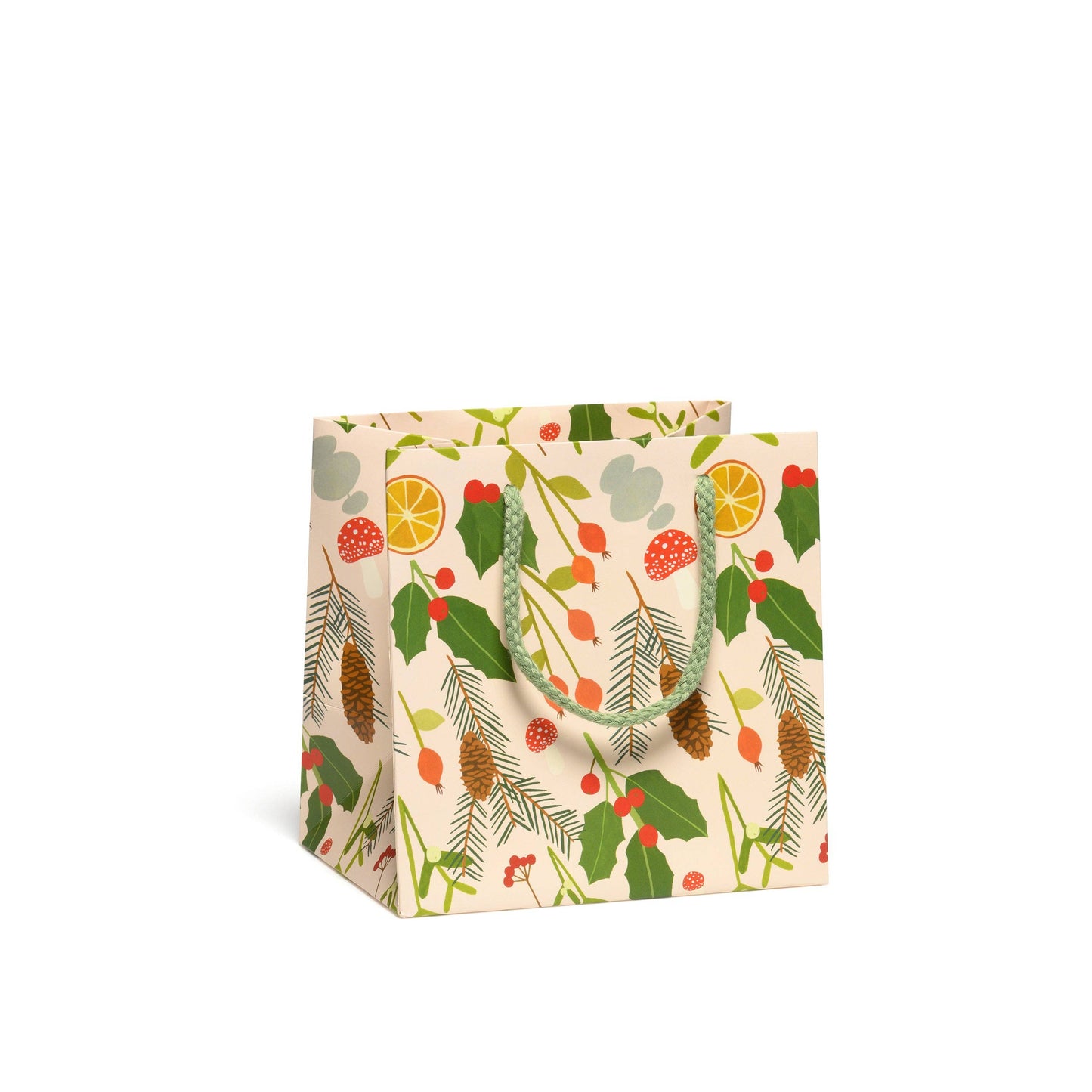 Holiday Greens Gift Bag | Small by Red Cap Cards