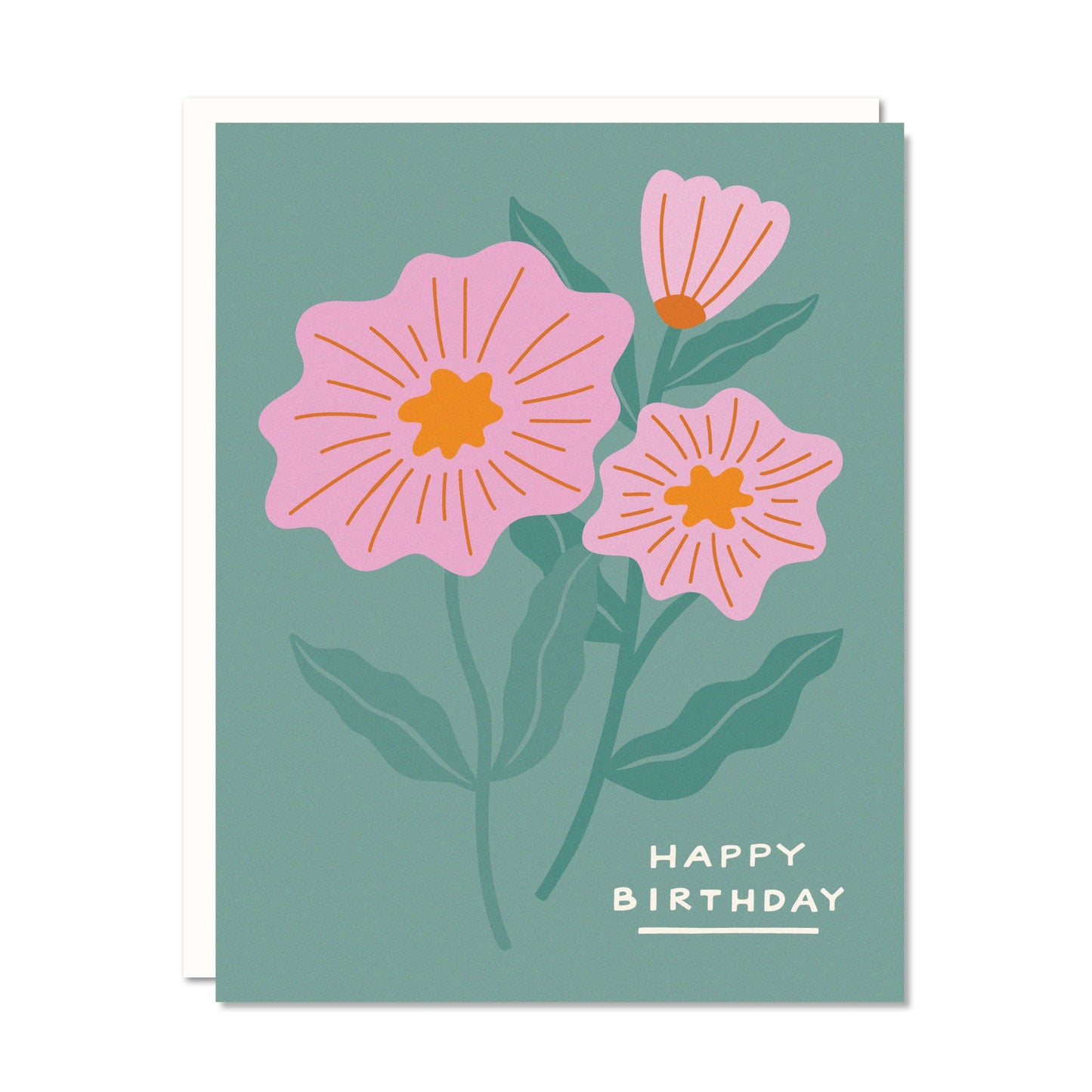 Birthday Flowers Birthday Card by Odd Daughter Paper Co.