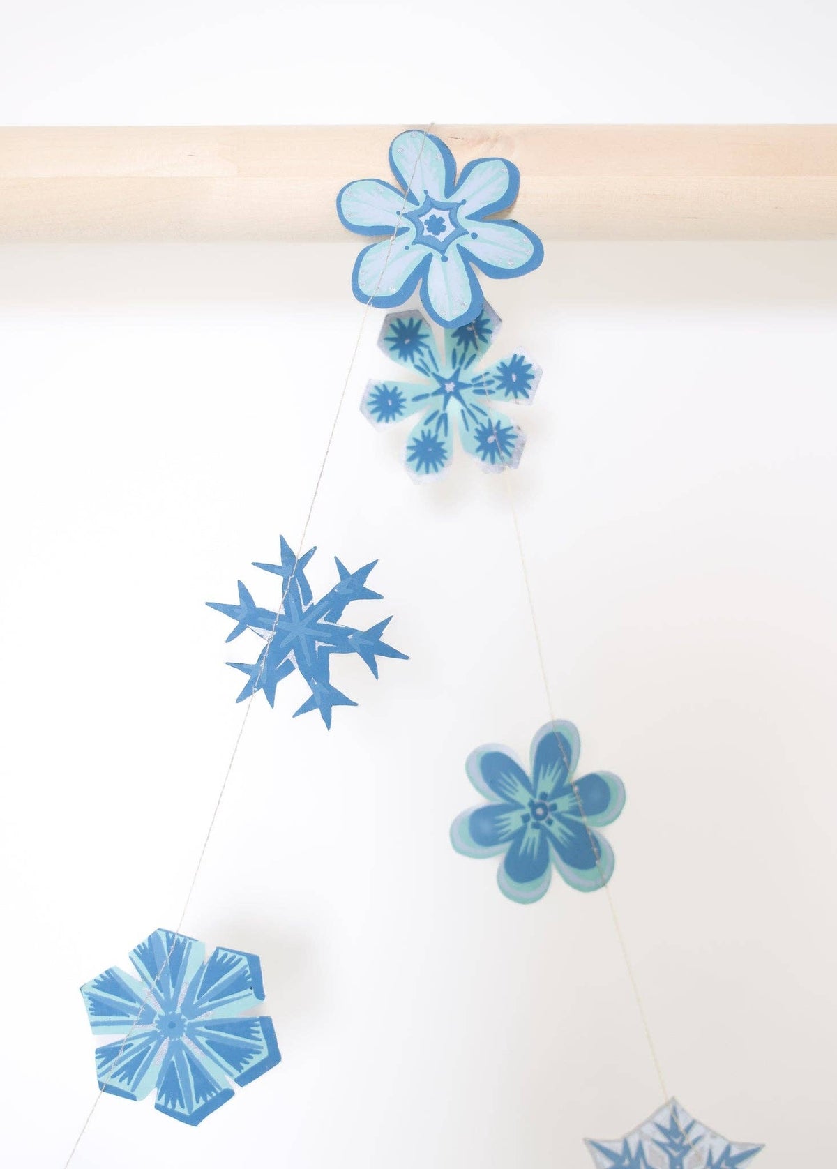 Snowflake Paper Garland by East End Press