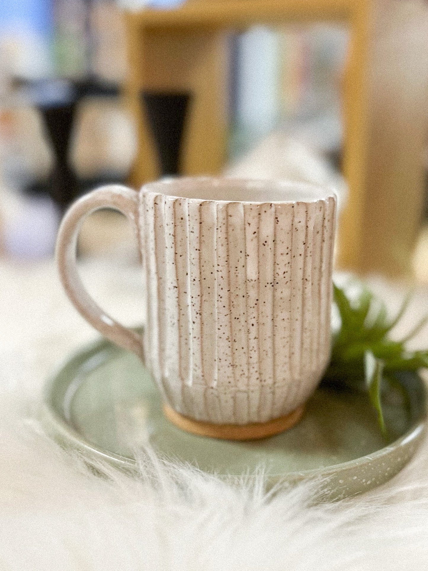 Carved Vertical Stripes Mug by Night School Knits and Pots #29