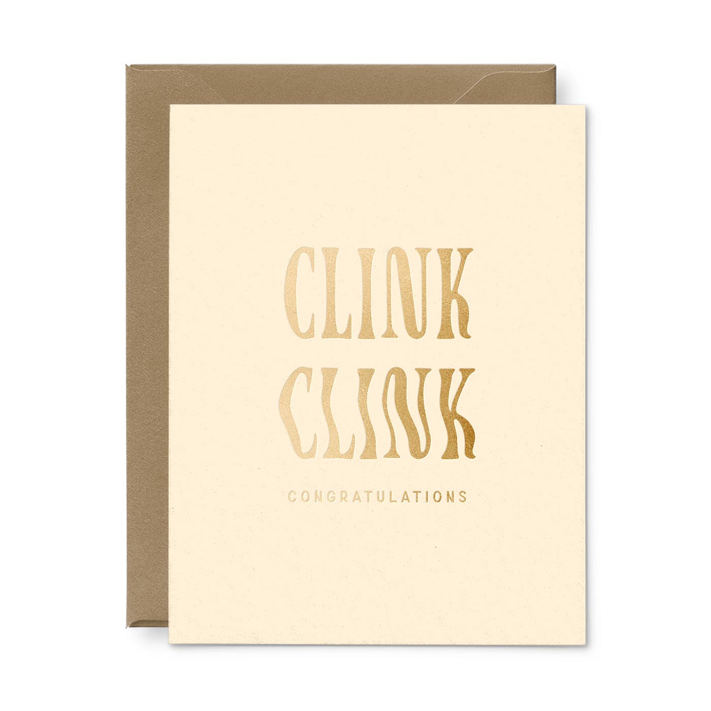 Clink Clink Congratulations Card by Ruff House Print Shop