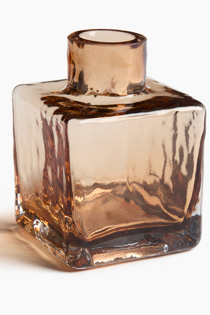 Textured Recycled Glass Bud Vase