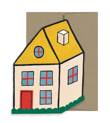 Cosy Home - Die Cut Card by Isatopia