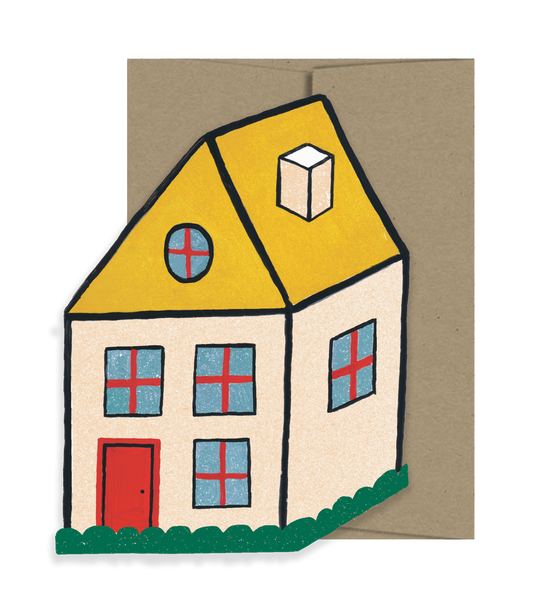 Cosy Home - Die Cut Card by Isatopia