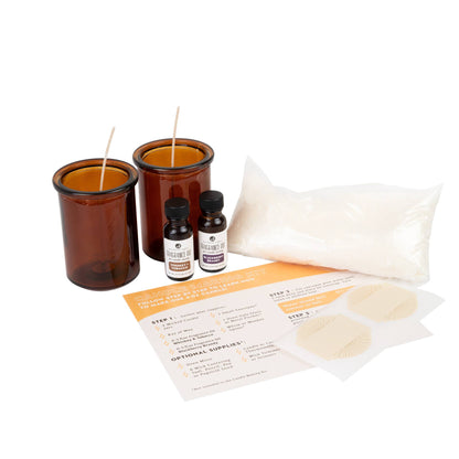 Candle Making Kit | 2pc | 4oz Amber