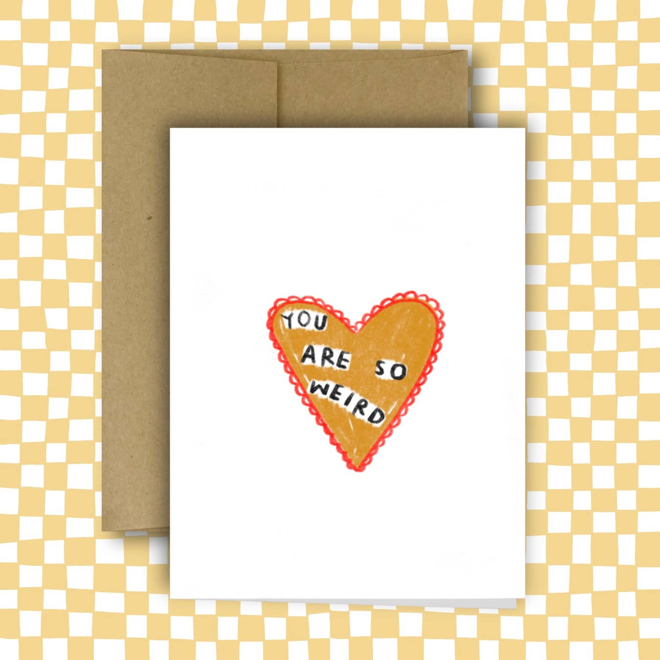 You Are So Weird Greeting Card by Rani Ban