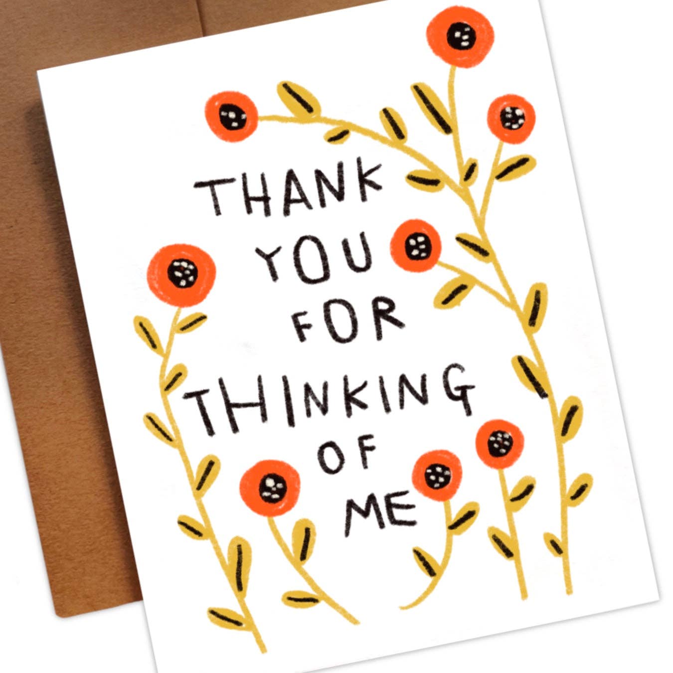 Thank You For Thinking of Me Greeting Card by Rani Ban