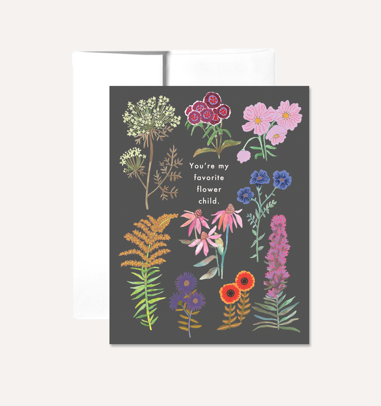 You're My Favorite Flower Child Card by Persika Design Co.