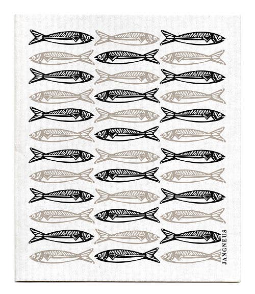 Sardines Swedish Dishcloth