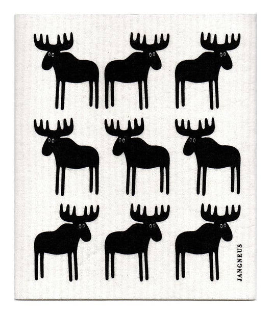Moose | Black Swedish Dishcloth