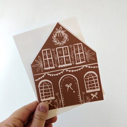 Gingerbread Houses | Set of Four Cards by Elizabeth Kirsteatter