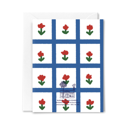 Floral Gingham Card by Studio Conroy