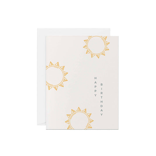 Sunshine Birthday Greeting Card by Line & Kind Paper Co.
