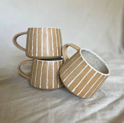 Cream Line Mug by Void & Form Ceramics