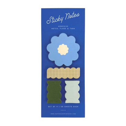 Flower Sticky Note Set by Ruff House Print Shop