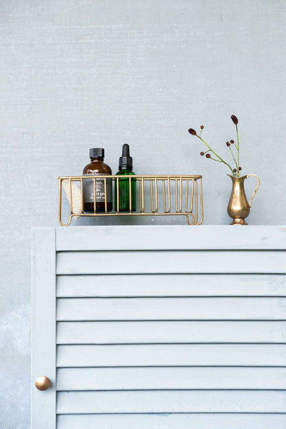 Slender Brass Basket by Fog Linen Work