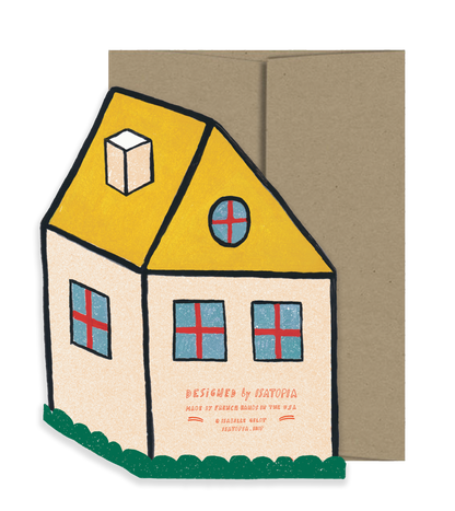 Cosy Home - Die Cut Card by Isatopia