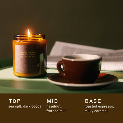Salted Mocha – 7.2 oz Soy Candle by P.F. Candle Co.
