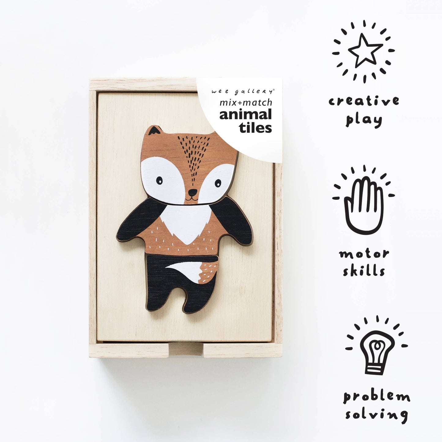 Mix + Match Animal Tiles Dress Up Game by Wee Gallery