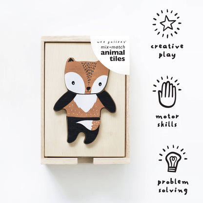 Mix + Match Animal Tiles Dress Up Game by Wee Gallery